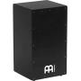 Meinl Percussion MCAJ200BK Black Stealth Cajon with Internal Snares, Birch Frontplate and Resonant MDF Body