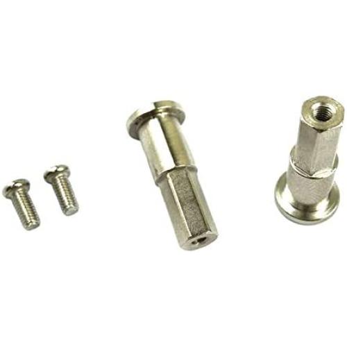 freneci 1/12 Remote Control Car Metal Upgrade Parts Rear Wheel Axle Fit for WPL D12 Spare Fittings Replacement Accessories - Rear Axles