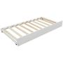 House Bed Daybed Twin Size Bed Frame with Trundle and Roof, Twin Trundle Daybed for Kids, No Box Spring Needed (White (Trundle House Daybed))