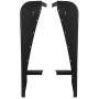 Hooke Road Wrangler TJ Flat Fender Flares Front Steel Armor Wheel Cover Guards Compatible with Jeep Wrangler TJ 1997-2006(2PCS)