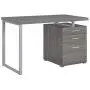 Coaster Home Furniture Brennan 3-Drawer Reversible set up Office Desk | Weathered Grey Coaster Home Furniture Brennan 3-Drawer Reversible set up Office Desk | Weathered Grey