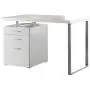 Coaster Home Furniture Brennan 3-Drawer Reversible set up Office Desk | White Coaster Home Furniture Brennan 3-Drawer Reversible set up Office Desk | White