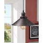 Zeyu Pendant Lighting 2 Pack, Industrial Hanging Lights for Kitchen, Oil Rubbed Bronze Finish with Metal Shade, 102-A2 ORB