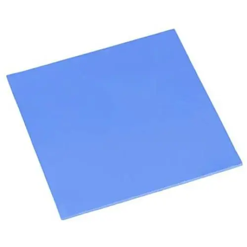 Zer one 100x100x2.0mm CPU Thermal Pad, Silicon Thermal Conductivity Sheet Insulation Paste Gap Filler Heatsink Cooling Pads(Blue)