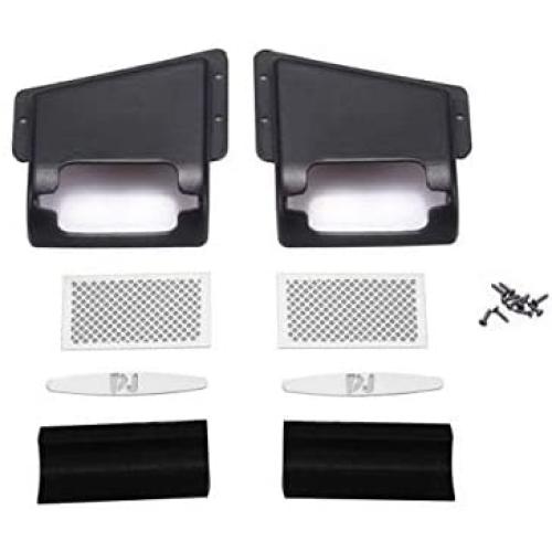R/C Scale Accessories : Metal Fender Vent (Style C) for Traxxas TRX-4 Land Rover Defender D90 D110-18Pc Set Black