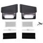 R/C Scale Accessories : Metal Fender Vent (Style C) for Traxxas TRX-4 Land Rover Defender D90 D110-18Pc Set Black