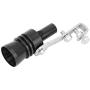 Qii lu Aluminium Alloy Turbo Sound Tail Throat Exhaust Pipe Whistle Car Modified Part TC-XL(Black)