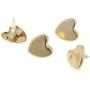 Prettyia 300 Pieces Star Heart Head Split Pin Metal Brads Paper Fasteners for Scrapbook Paper Craft Card Making Kids DIY Craft Gold