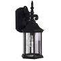 2961-BK Outdoor Wall Lantern, Black Cast Aluminum