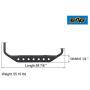 EAG Nerf Bars Side Step Armor Rock Guards Tubular Fit for 87-06 Wrangler TJ YJ