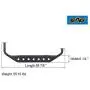 EAG Nerf Bars Side Step Armor Rock Guards Tubular Fit for 87-06 Wrangler TJ YJ