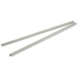 StainlessLUX 77512 2-piece Extra-long Stainless Steel Milkshake Straws/Smoothie Straw Set, 12 Inches Long x 0.3 Inches Diameter, Brilliant Finish Food-safe 18/8 Stainless, 2 Straws in a Set