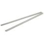 StainlessLUX 77512 2-piece Extra-long Stainless Steel Milkshake Straws/Smoothie Straw Set, 12 Inches Long x 0.3 Inches Diameter, Brilliant Finish Food-safe 18/8 Stainless, 2 Straws in a Set