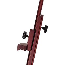 MEEDEN Extra Large Studio H-Frame Easel, Adjustable Tilting Solid Beech Wood Artist Easel, Mahogany Stain Finish Floor Painting Easel Stand, Accommodates Canvas Art up to 92 inch high