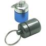 FAYALA Waterproof Aluminum Pill Case Box Aluminum Pill Container Metal Pill Box Case (Blue and Gray)