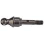 Dilwe RC Truck CVD Axle, Metal RC Front/Rear CVD Axle for Traxxas Slash 4X4 1/10 Truck Remote Control Car Component Replacement Part Accessory(Front-Gray Black )