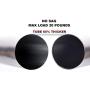 BRIOFOX Tension Curtain Rod 43-73 Inches, Rust-Resistance Shower Curtain Rod for Windows or Doorways, Matte Black
