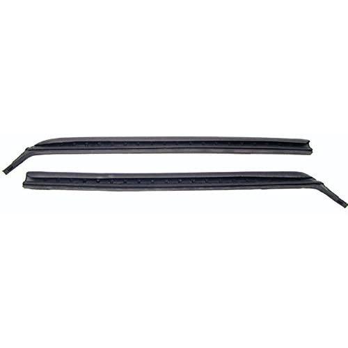 Rear Quarter Window Vertical Weatherstrip Seals With Steel Cores For 1968-1972 GM A-Body Cars