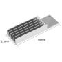 JMT M.2 2280 SSD Heatsinks with 20mm DC5V DC12V 3pin Fan Powerful Cooling Radiator for PCIE NVME SATA M.2 SSD Cooler (DC5V Fan,Silver)