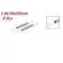 XJS 1.0x10x59mm Metal Dual Hook Small Tension Spring 8 pcs XJS 1.0x10x59mm Metal Dual Hook Small Tension Spring 8 pcs