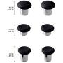 E-MODS GAMING® 6 in 1 Swap Thumbstick Grips Replacement Parts for Xbox One Elite Controller - Black