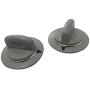 WE1M964 Dryer Timer Knob with Metal Ring For General Electric 1811122 AP4980845 PS3487132 2pcs
