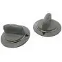 WE1M964 Dryer Timer Knob with Metal Ring For General Electric 1811122 AP4980845 PS3487132 2pcs
