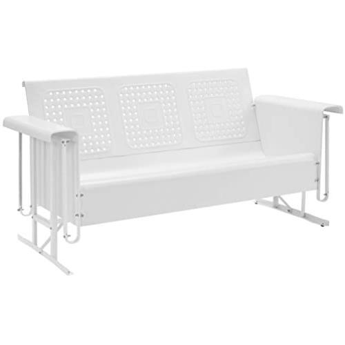 Crosley Furniture Bates Sofa Glider - White