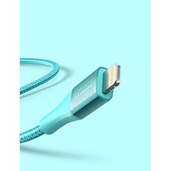 Xcentz iPhone Charger 10ft, MFi Certified Lightning Cable, Braided Nylon High-Speed iPhone Cable with Premium Metal Connector for iPhone 11/X/XS/XR/XS Max/8/7/6/5S/SE, iPad Pro/Mini/Air, Blue