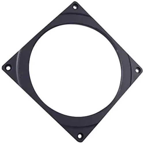 RGB Fan Frame, Ultra-Thin 6mm 10 Color RGB Lighting Changes, 4 pin Connector Ring Heatsink Computer Cooling RGB Fan Frame for Home Office