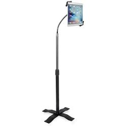 CTA Digital: Height-Adjustable Gooseneck Stand with Metal Base for 7-13’’ Tablets/iPad 10.2-Inch (7th & 8th Gen.)/12.9-Inch iPad Pro/11-Inch iPad Pro/iPad 6/Mini 5/Air 3/Surface Pro 4 & More