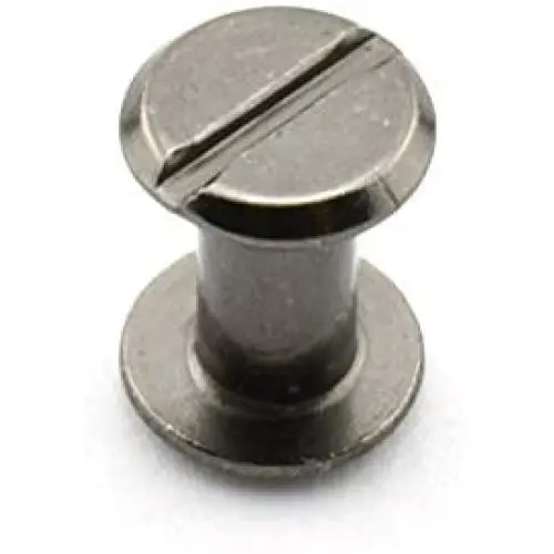 RuiLing 60 Sets Black Chicago Screws 3/8 Inches Screw Posts Metal Accessories Nail Rivet Chicago Button for DIY Leather Decoration Document Book Album Bookbinding Round Flat Head Stud Screw M5x10 RuiLing 60 Sets Black Chicago Screws 3/8 Inches Screw Posts Metal Accessories Nail Rivet Chicago Button for DIY Leather Decoration Document Book Album Bookbinding Round Flat Head Stud Screw M5x10