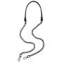 JEATHA 47'' Faux Leather Metal Chain Shoulder Strap with Buckles Replacement Bag Parts for Cross Body Bag DIY Hand Bag