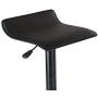 Winsome Wood Set of 2 Obsidian Adjustable Backless Swivel Air Lift Stool, PVC Seat, Black Metal Post and Base