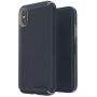 Speck Products Presidio Folio iPhone Xs/iPhone X Case, Heathered Eclipse Blue/Eclipse Blue/Gunmetal Grey