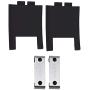 Replacement Headband Bezel + Metal Tab Clip Screw Set Repair Parts Compatible with Studio 1.0 Headphone (Black)