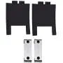 Replacement Headband Bezel + Metal Tab Clip Screw Set Repair Parts Compatible with Studio 1.0 Headphone (Black)
