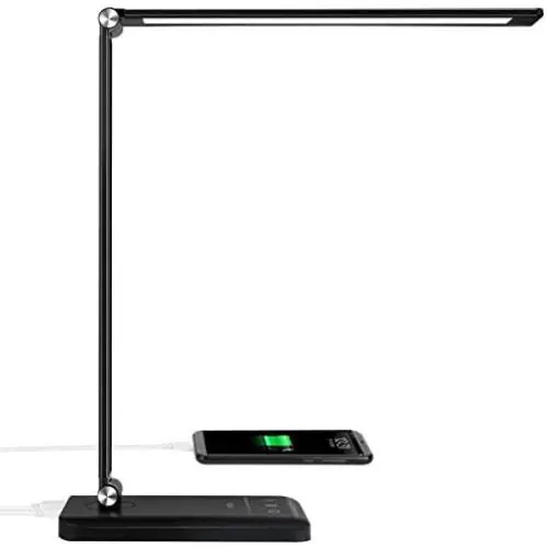 LED Desk Lamp, Desk Lamps for Home Office with USB Charging Port and 3000mah Battery, Eye-Caring Table Lamp with 5 Color Modes and 5 Brightness Levels, 30/60mins Timer Desk Light for Working, Reading LED Desk Lamp, Desk Lamps for Home Office with USB Charging Port and 3000mah Battery, Eye-Caring Table Lamp with 5 Color Modes and 5 Brightness Levels, 30/60mins Timer Desk Light for Working, Reading