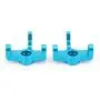 Vbest life Steering Hub Carrier (L/R),Aluminum Alloy Steering Hub Carrier Knuckle Left/Right Upgrade Parts Fits for Wltoys 1/14 144001 RC Car(Blue)
