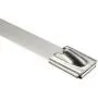 uxcell 16 Inches Stainless Steel Cable Zip Ties Multi-Purpose Metal Exhaust Wrap 100pcs