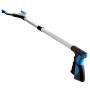 Reacher Grabber Tool, 32'' Foldable Grabber Reacher for Elderly, Lightweight Extra Long Handy Trash Claw Grabber, Reaching Assist Tool for Trash Pick Up, Nabber, Litter Picker, Arm Extension (Blue)