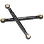 JVSISM for Axial SCX24 90081 1/24 RC Crawler Car Upgrade Parts Metal Link Rod Tie Rod Suspension Set AX31613 Accessories