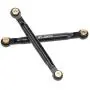 JVSISM for Axial SCX24 90081 1/24 RC Crawler Car Upgrade Parts Metal Link Rod Tie Rod Suspension Set AX31613 Accessories