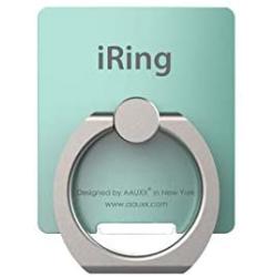 iRing Link-Detachable Plate for Wireless Charging, Include Hook Mount for Wall or Car Cradle. Cell Phone Ring Grip Finger Holder Mobile Stand for iPhone, Samsung, Android Smartphone(Green)