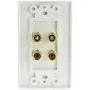 Mediabridge Speaker Wall Plate w/Binding Posts (2 Pair) - Limited TIME Offer: Free Low Voltage Metal Mounting Bracket (1-Gang) Binding Post 2-Piece Inset Wall Plate for 2 Speakers (Part# WP1-BPX2) Mediabridge Speaker Wall Plate w/Binding Posts (2 Pair) - Limited TIME Offer: Free Low Voltage Metal Mounting Bracket (1-Gang) Binding Post 2-Piece Inset Wall Plate for 2 Speakers (Part# WP1-BPX2)