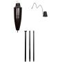 BIRDROCK HOME 4 Pack Outdoor Garden Torches (Improved 2020 Version) - Oil Rubbed Bronze - Flame Light Torch - Backyard Garden Patio Lighting - Metal Lamp - Decorative Urban Lantern