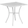 Flash Furniture Commercial Grade Square Patio Table | Outdoor Steel Square Patio Table