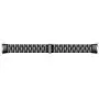 E ECSEM Compatible with Samsung Galaxy Fit SM-R370 Bands, Galaxy Fit Watch Band Solid Stainless Steel Metal Replacement Bracelet Strap fit Galaxy Fit SM-R370 Smart Watch, Adjustable (Black)