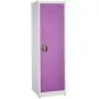 AdirOffice Kids Steel Metal Storage Locker - for Home & School - with Key & Hanging Rods (48 in 1 Door, Purple) AdirOffice Kids Steel Metal Storage Locker - for Home & School - with Key & Hanging Rods (48 in 1 Door, Purple)