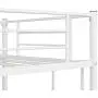 Twin Loft Bed Frame with 2 Ladders, High Metal Loft Bed for Kids, 220 lbs Weight Limits, Twin Size, White Twin Loft Bed Frame with 2 Ladders, High Metal Loft Bed for Kids, 220 lbs Weight Limits, Twin Size, White